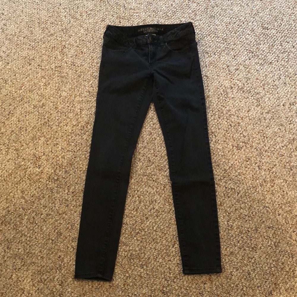 American eagle black skinny jeans